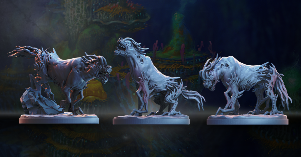 Dragonbond Nullwolf miniatures
