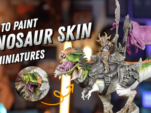 How to Paint Dinosaur Skin on Miniatures